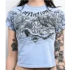 Affliction Superstition Blue Wash Crop T Shirt 405344 alt1 US