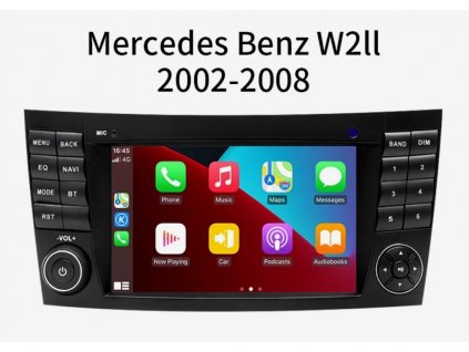 For Mercedes Benz E-class W2114G Carplay 2 Din Android 12 Car Radio E200 E220 E300 E350 E240 E280 CLSCLASSW219 GPS Navigation