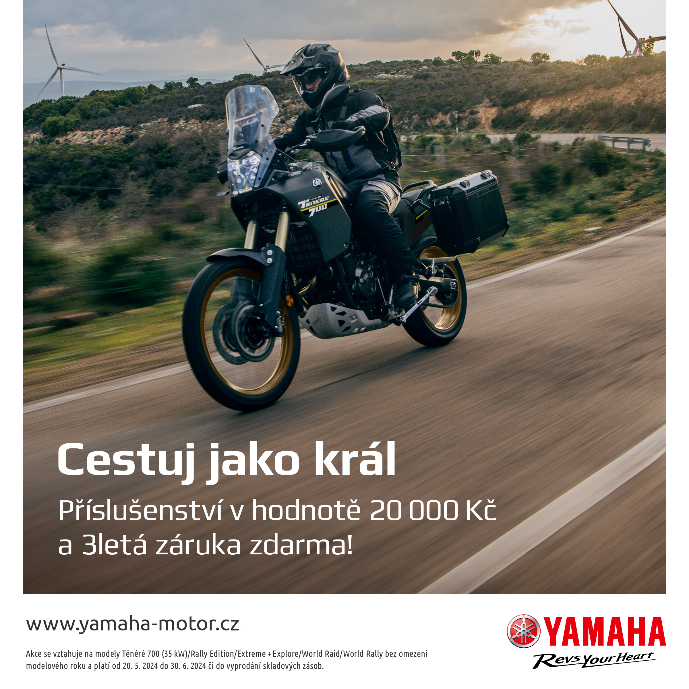 Akce na motocykly Tracer 9 a Ténéré 700