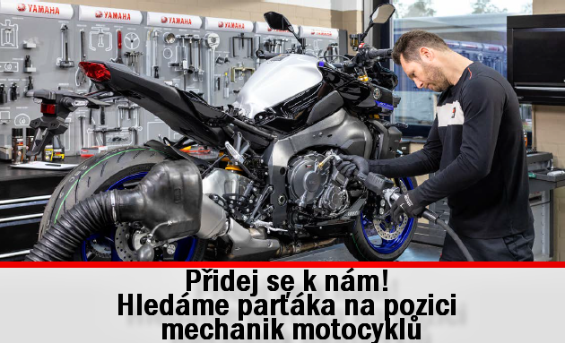 Máš šikovné ruce a cit pro techniku? Pojď servisovat Yamahy v Mladé Boleslavi!