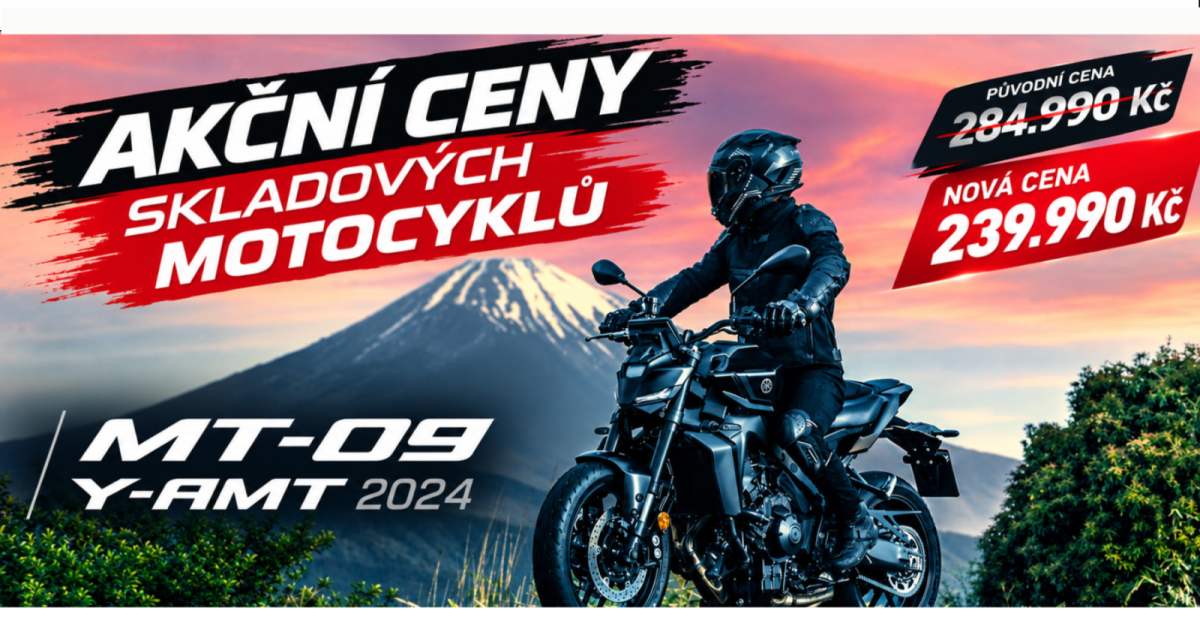 Výprodej motocyklů Yamaha se slevami až desítky tisíc. Výhodné ceny na modely Ténéré, MT a XSR. Nakupte kvalitní motorky za nejlepší cenu.