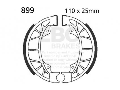Brzdové obložení EBC 899