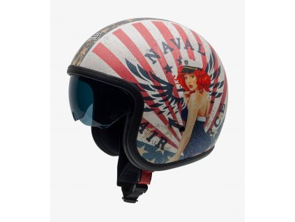 nzi rolling 4 sun matt naval open face helmet 050406a023