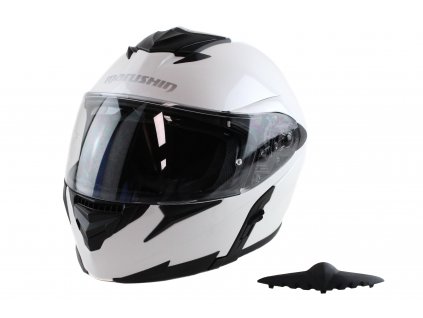 Motocyklová výklopná přiba Marushin M410 bílá