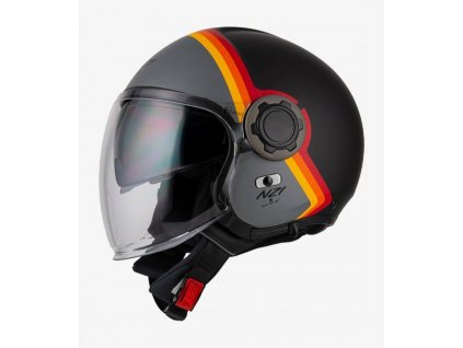 nzi ringway duo skyline matt black antracite open face helmet 150323a440