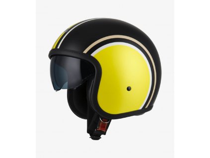 nzi rolling 4 sun diana yellow black matt open face helmet 050406as27