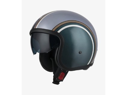 nzi rolling 4 sun diana musgo platinum matt open face helmet 050406as20