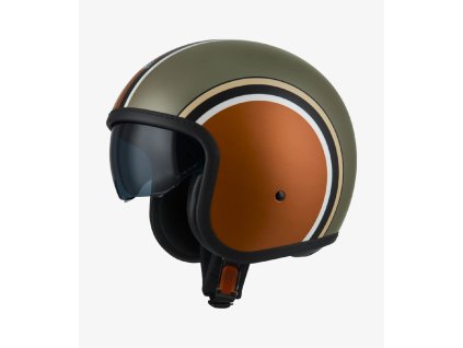 nzi rolling 4 sun diana orange copper matt open face helmet 050406as24
