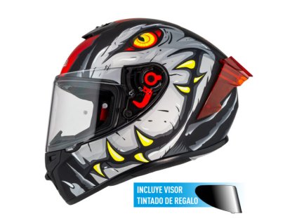 TRENDY 3 STREAM RAPTOR BLACKGREYRED MATT 1 600x600