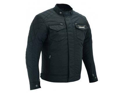 lookwell txt jacket Durnack wax cotton black front2