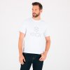 Mens T Shirt White Embroidered 6