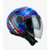 nzi ringway 2 duo connected blue red and blue matte open face helmet 150323a93