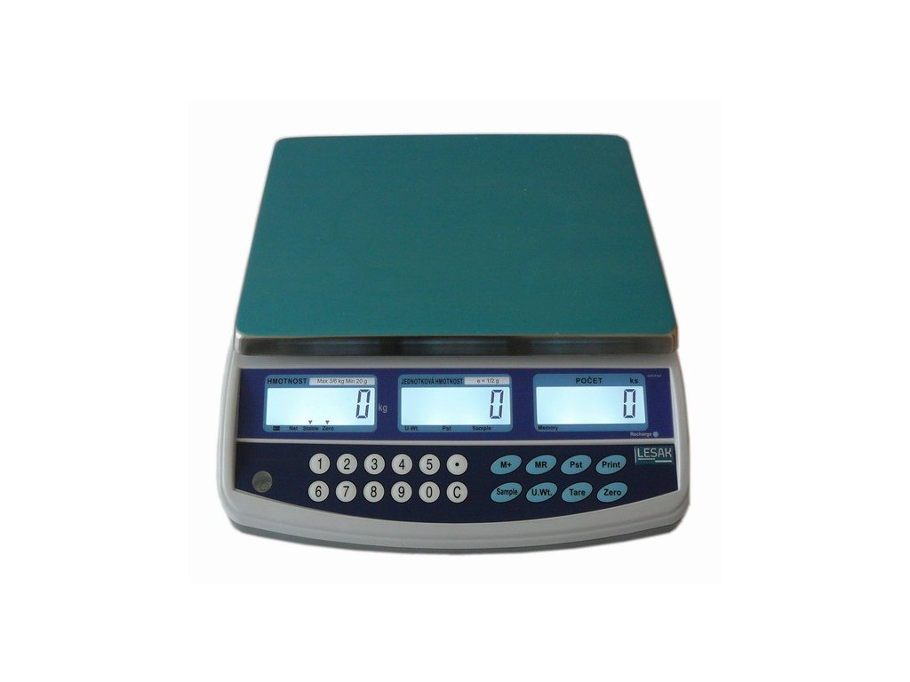 TSCALE QHC06D, 3;6kg/1;2g, 300x230mm obchodní počítací váha se zákaznickým displejem