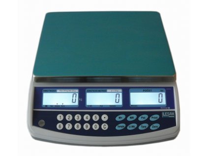 TSCALE QHC15D, 6;15kg/2;5g, 300x230mm obchodní počítací váha se zákaznickým displejem