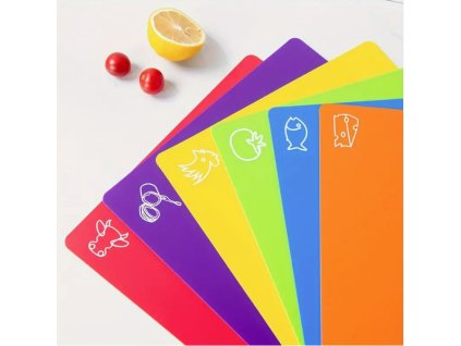 Podložka na krájení sada 6 kusů bez výřezu 38x30