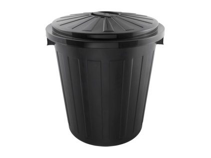 ODPADOVÁ NÁDOBA 50 L S VÍKEM ČERNÁ mmilenium