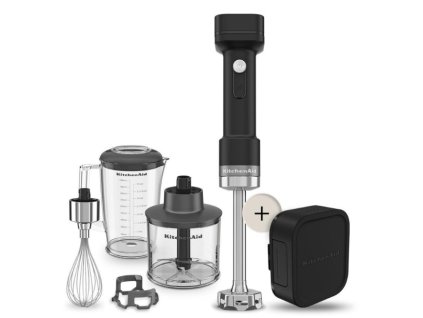 Kitchenaid Bezdrátový tyčový mixér s baterií a příslušenstvím 5KHBRV75BM mmilenium