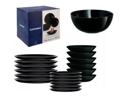 DIWALI 19díl. jídelní talířová souprava černá