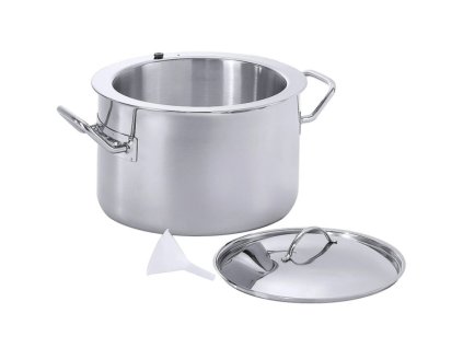 Mlékovar dvouplášťový nerezový hrnec s poklicí objem 3lt. CONTACTO mmilenium