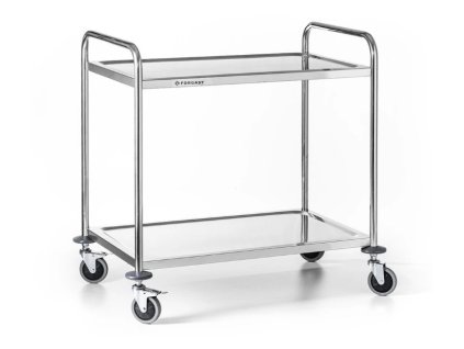 Servírovací vozík nerezový dvoupatrový FORGAST FG01002 demont mmilenium
