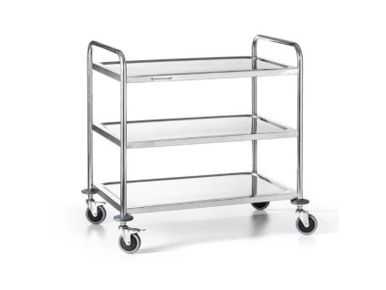 Servírovací vozík nerezový třípatrový FORGAST FG01003 demont mmilenium