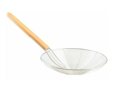 Cedník pavouk 27 30cm nerez dřevo mmilenium