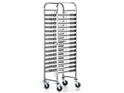 Regálový etážový nerez vozík FORGAST FG01101 15x GN 1 1 mmilenium