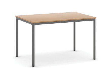 Jídelní stůl 120x80 cm tmavě šedá podnož buk mmilenium