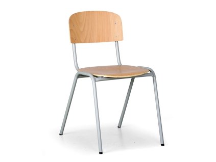 Dřevěná židle ELISA s lakovanou konstrukcí, stohovatelná mmilenium