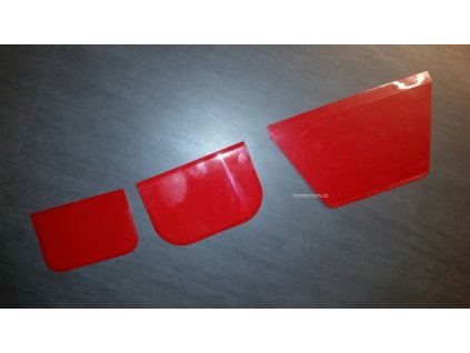 Cukrářská karta plastová (červená)