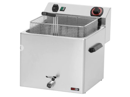Fritéza elektrická 0,74 kWl 11 l stolní s výpustí 400 V REDFOX FE 10 T mmilenium