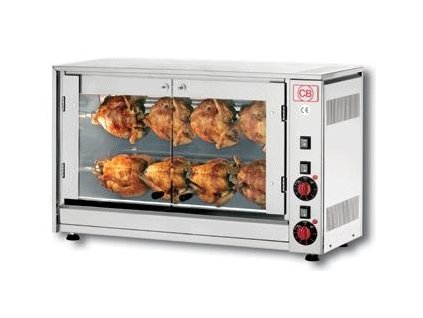 Elektrický gril na kuřata E-8P-S2 CB Italy