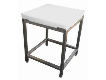 Řeznický špalek nerez - deska polyetylen 80mm