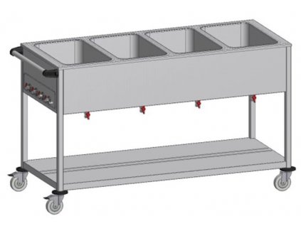 mmilenium.cz velkoobchodgastro.cz Pojízdná vodní lázeň s ohřevem s oddělenými vanami KSVOL 4