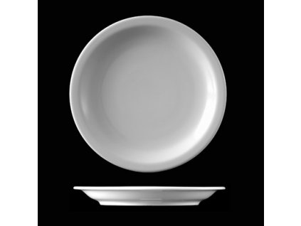 Porcelánový talíř mělký polohluboký zdravotnický průměr 260mm Caldomet
