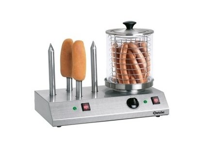 Elektrický přístroj na hotdogy s trny - 4 speciální trny na rohlíky Bartscher