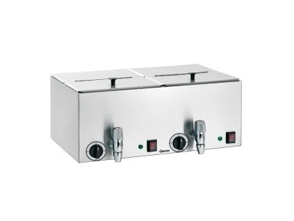 Ohřívač párků se 2 oddělenými komorami a výpustným ventilem Bartscher