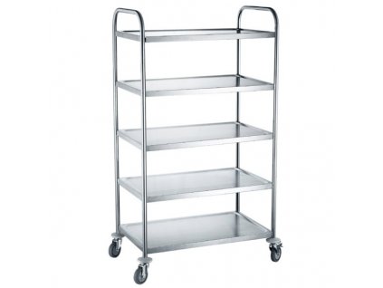 Vozík servírovací nerez 5 polic