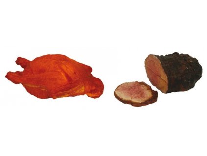 Řeznická potravinářská atrapa kuře a roastbeef