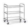 Servírovací vozík nerezový třípatrový FORGAST FG01003 demont mmilenium