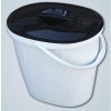 Vědro plastové oválné 12lt. s víkem