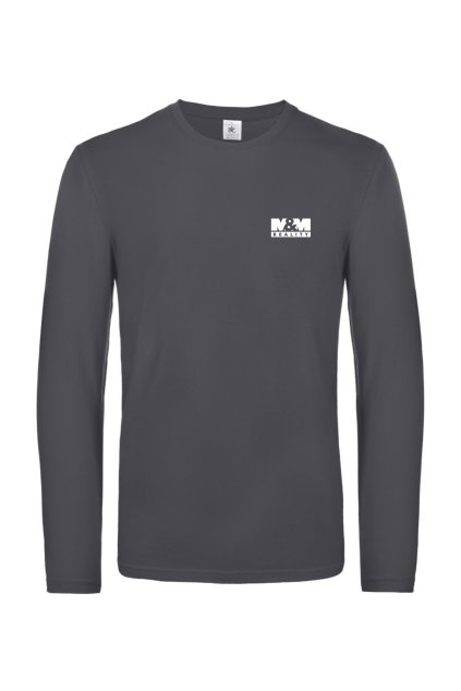 Tričko z těžké bavlny s dlouhým rukávem | pánské