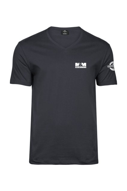 Tričko ze 100% bavlny s výstřihem do "V" Certifikovaný makléř | pánské