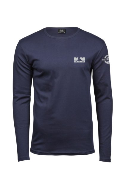 Tričko z organické bavlny s dlouhým rukávem Certifikovaný makléř | pánské