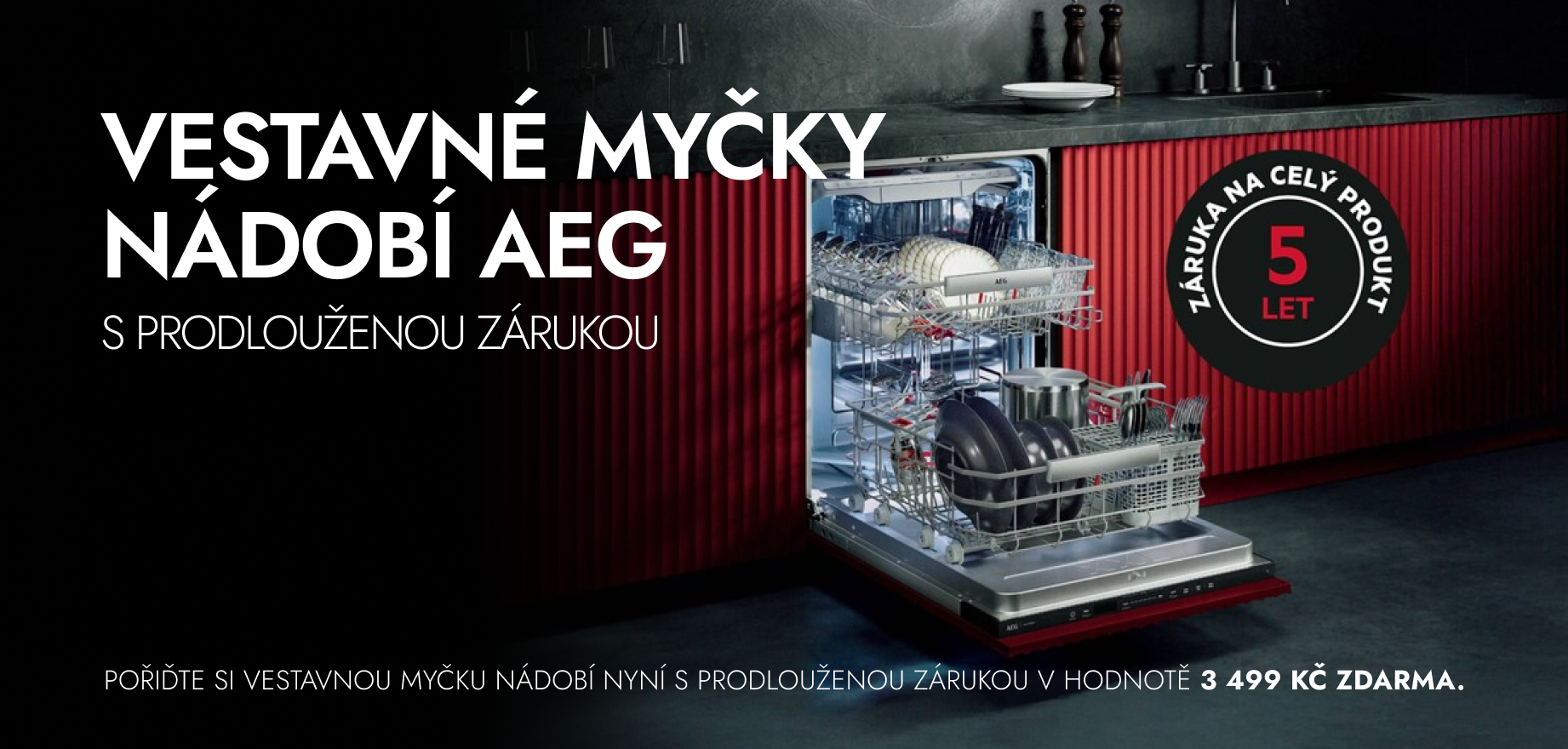 Myčky AEG s 5 let zárukou
