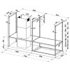 Faber T-SHELF TITANIUM MATT A180  prodloužená záruka 5 let na bezchybnou funkci