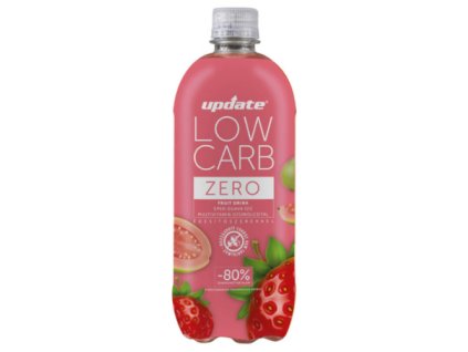 LOW CARB Fruit Drink Norbi Update JAHODA GUAVA 800ml