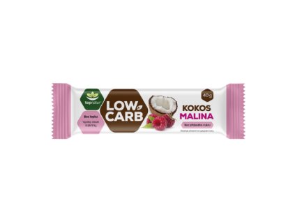 LOW CARB tyčinka Topnatur KOKOS&MALINA, 40g