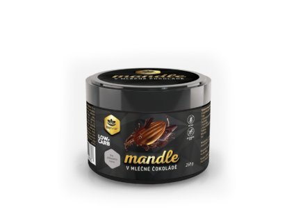 LOW CARB mandle v mléčné čokoládě 250g