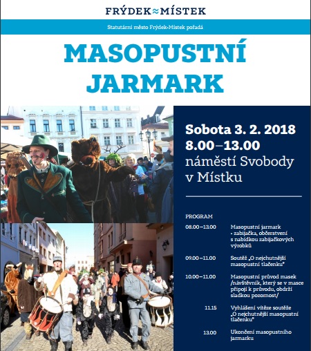 Masopustní jarmark ve Frýdku Místku.